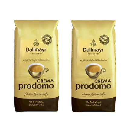 Кофе в зернах Dallmayr Crema Prodomo, 1 кг (Даллмайер) х 2 шт