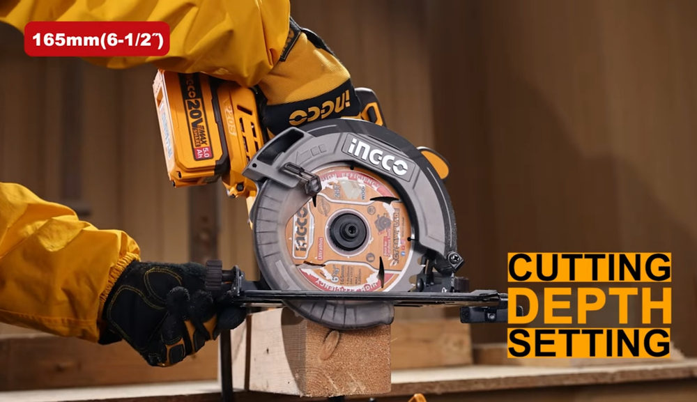 Аккумуляторная циркулярная пила INGCO CSLI16523 INDUSTRIAL 20 В 165 мм 1х4 Ач