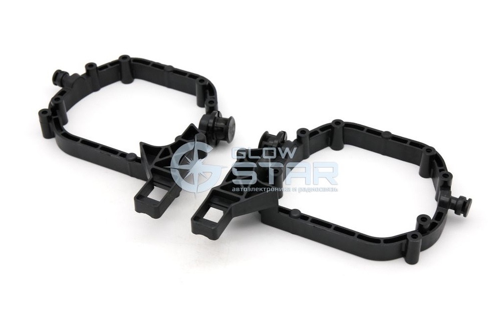 BMW X5 E70 (2006-2013) пластиковые (автокорректор) без AFS переходные рамки для замены линз (комплект, 2шт)