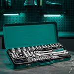 Набор торцевых головок с трещоткой, 1/2" и 1/4", 68 предметов Stels