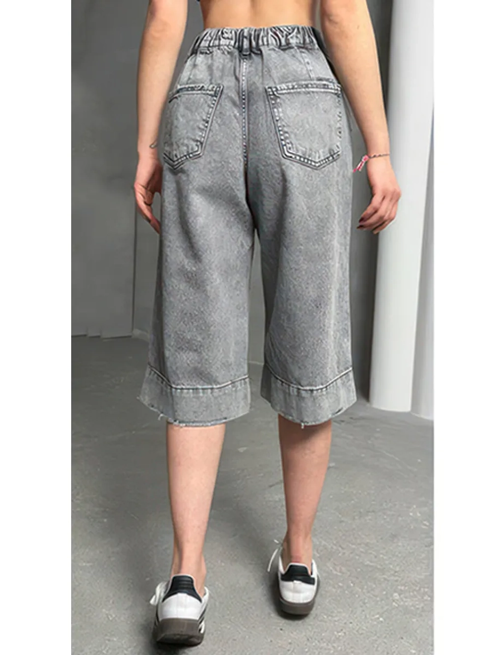 Шорты джинсовые удлиненные Багги baggy