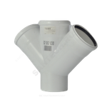 Крестовина PP-M 1-плоскостная бесшумная белая Дн 110х110х110х45гр б/нап в/к RTP (РосТурПласт) 24763