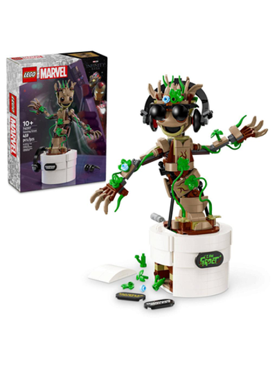 Конструктор Лего Марвел Танцующий Грут | LEGO Marvel Dancing Groot коллекционный набор, 76297, 459 деталей (10+)