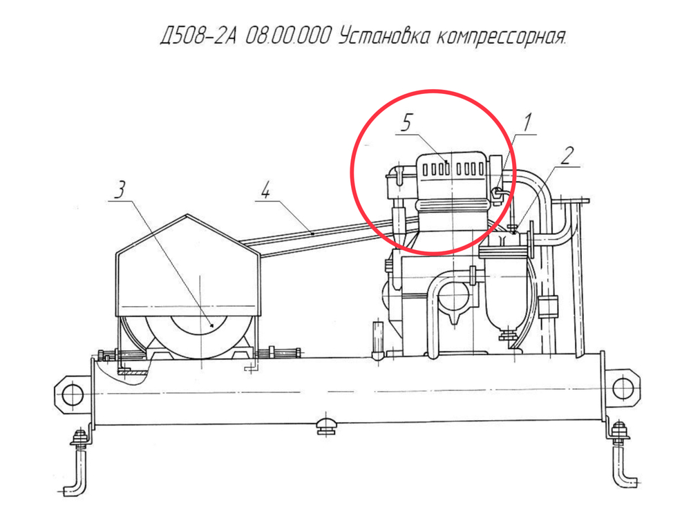 ДС-185/483423009 Компрессор унифицированный У4З102А-3-У2