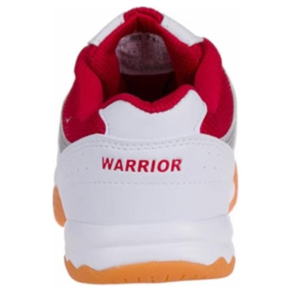 Warrior Comfortable Round Toe Cushioning Low top Training Shoes Unisex White Red