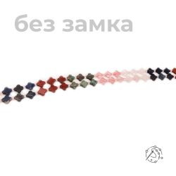 Нить бусин микс