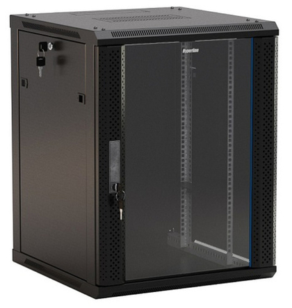 Шкаф серверный 19", 18U Hyperline TWB-1866-GP-RAL9004