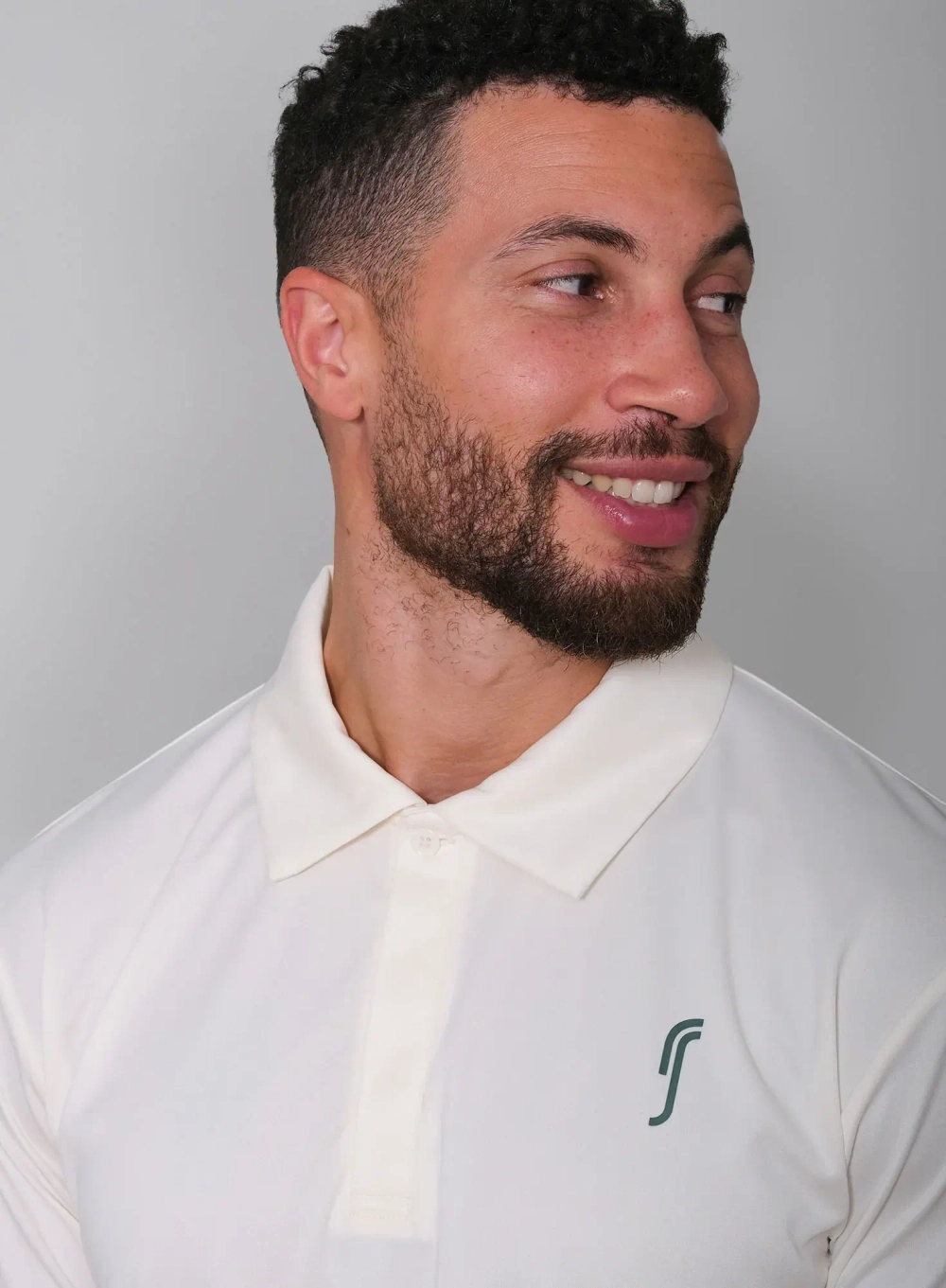 Мужское поло RS National Team Polo Court White/Court Green (251M025608/011)