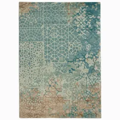 Ковер Light Turquoise 180х270 см, вискоза, шерсть, хлопок