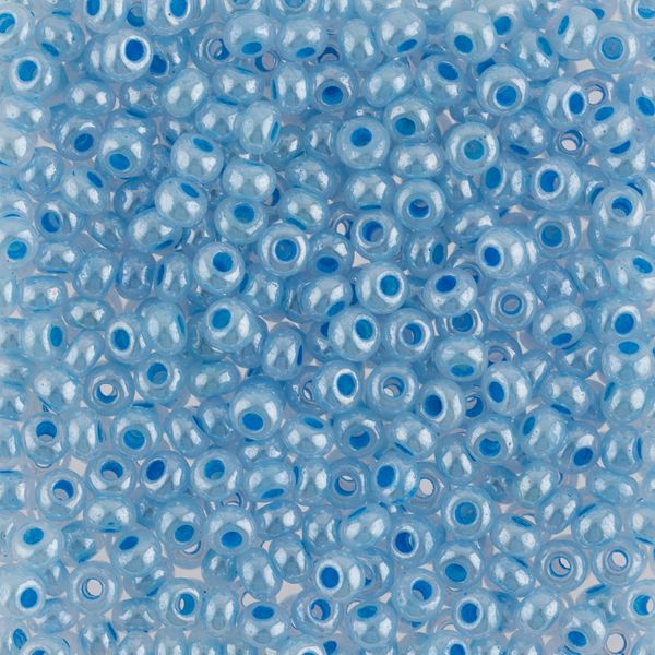 Бисер Preciosa 10/0 (2.3 мм), 500 г, 37136 (Ф033) голубой