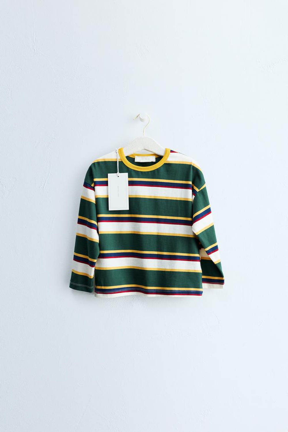 ZARA TIMELESS — ФУТБОЛКА В ПОЛОСКУ, ЧЕРНЫЙ/ЗЕЛЕНЫЙ