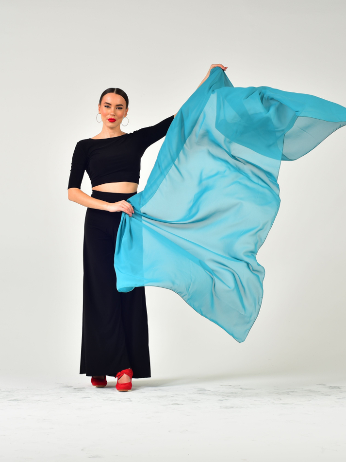 Шаль для восточных танцев Dance Every Wear SM7907 155, морская волна
