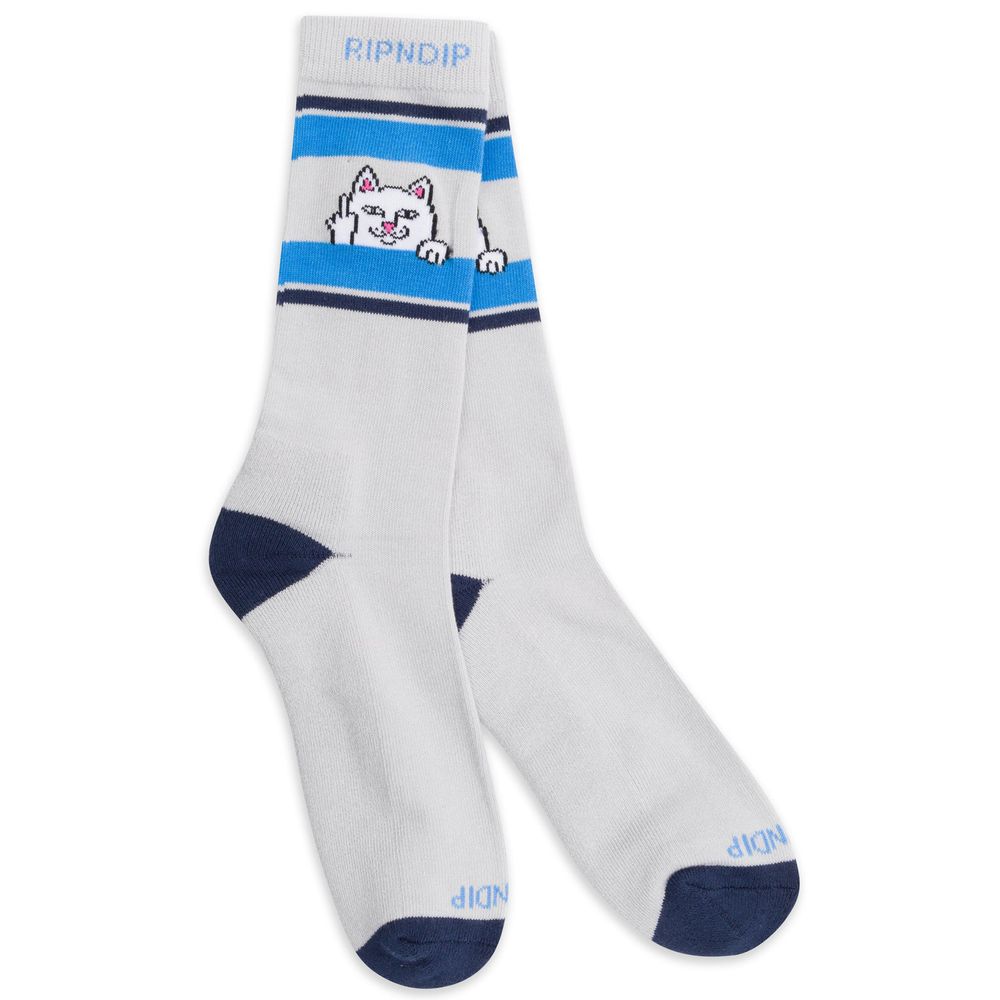 Носки Rip N Dip Peeking Nermal Socks Ash Heather / Navy