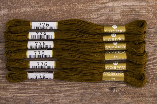 Мулине Lecien Cosmo, цв. 0776 / 6 мот. по 8 метров, в 6 сложений