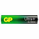 Батарейки КОМПЛЕКТ 2 шт., GP Ultra Plus G-Tech, AAA (LR03), алкалиновые, мизинчиковые, 24AUPA21-2CRSB2