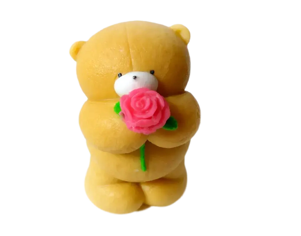 3D Молд, Мишка с цветком