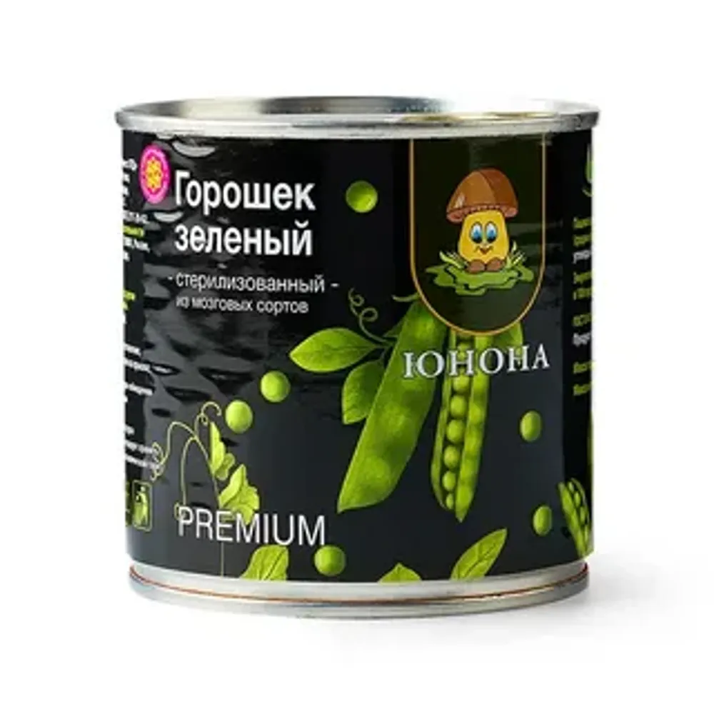 Горошек зеленый Юнона 420г