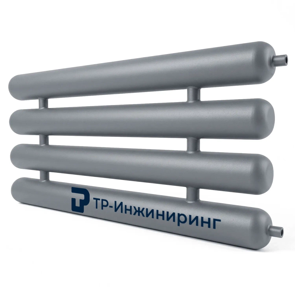 Регистр отопления РСЭ-4x57x3,0-6000 четырёхрядный секционный с эллиптическими заглушками