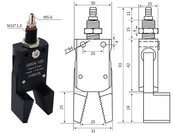 mini-A J1060AWLM10 – Мини захват литника