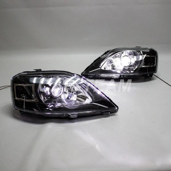 Фары Лада Ларгус передние с Bi LED модулями, черная маска (под ключ)