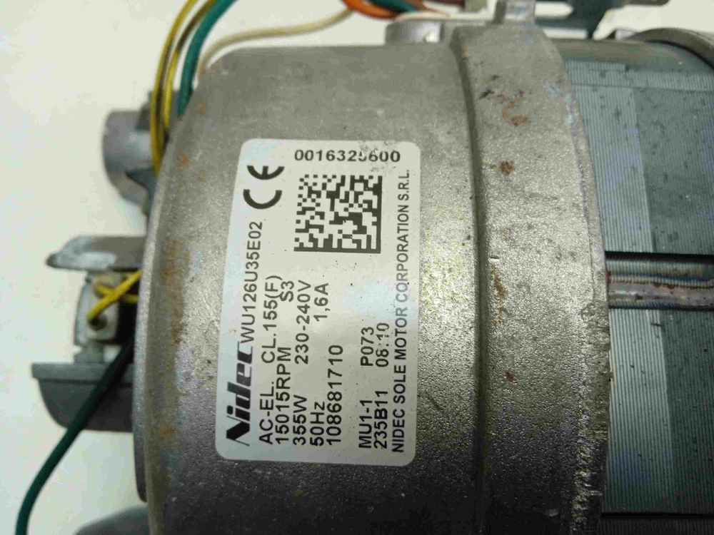 ZWY61023C кт196 Двигатель 6 контактов для стиральной машины Zanussi ZWY61023C б/у