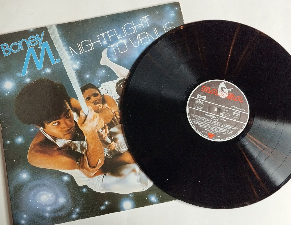 Винтажная виниловая пластинка LP Boney M Nightflight To Venus (Germany 1978) Rasputin