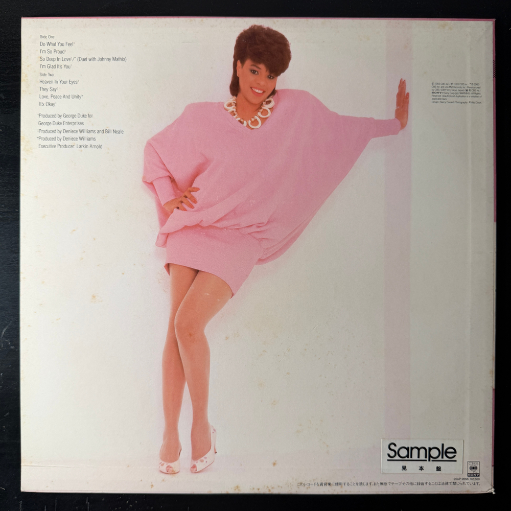 Deniece Williams ‎– I'm So Proud (Япония 1983г.) Promo