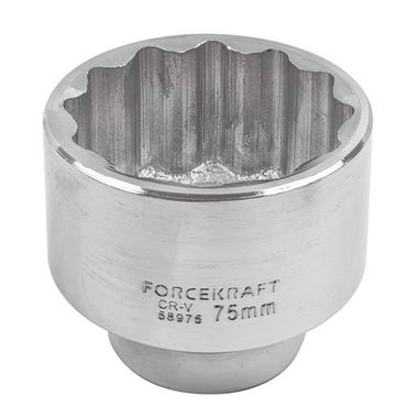 Головка 75мм 1''12гр. FORCEKRAFT FK-58975