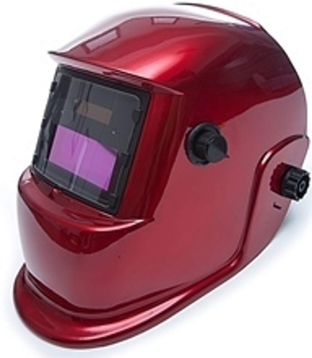 Маска сварщика с АСФ MEGA-350D (красная)