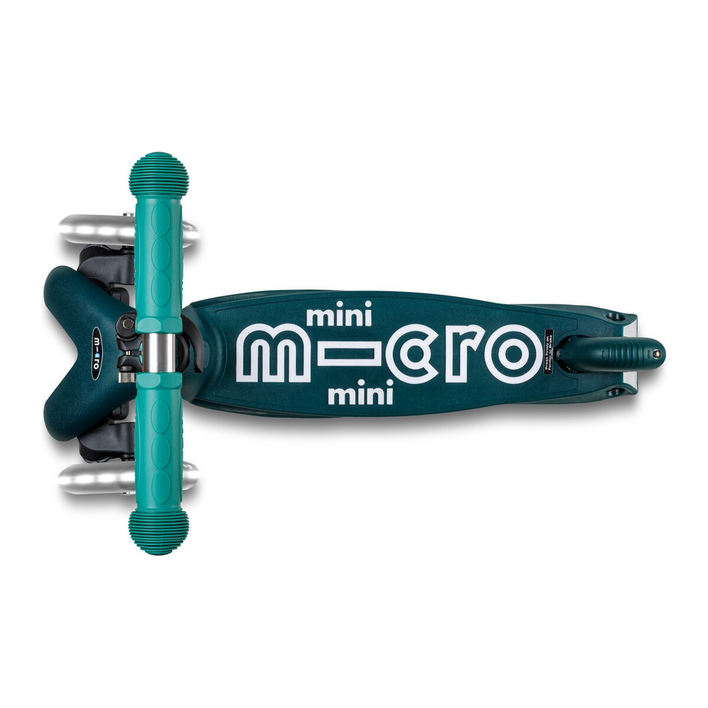 Самокат Mini Micro Deluxe складной ECO LED зеленый