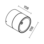 Накладной светодиодный светильник Maytoni Spin O310CL-L12GF3K
