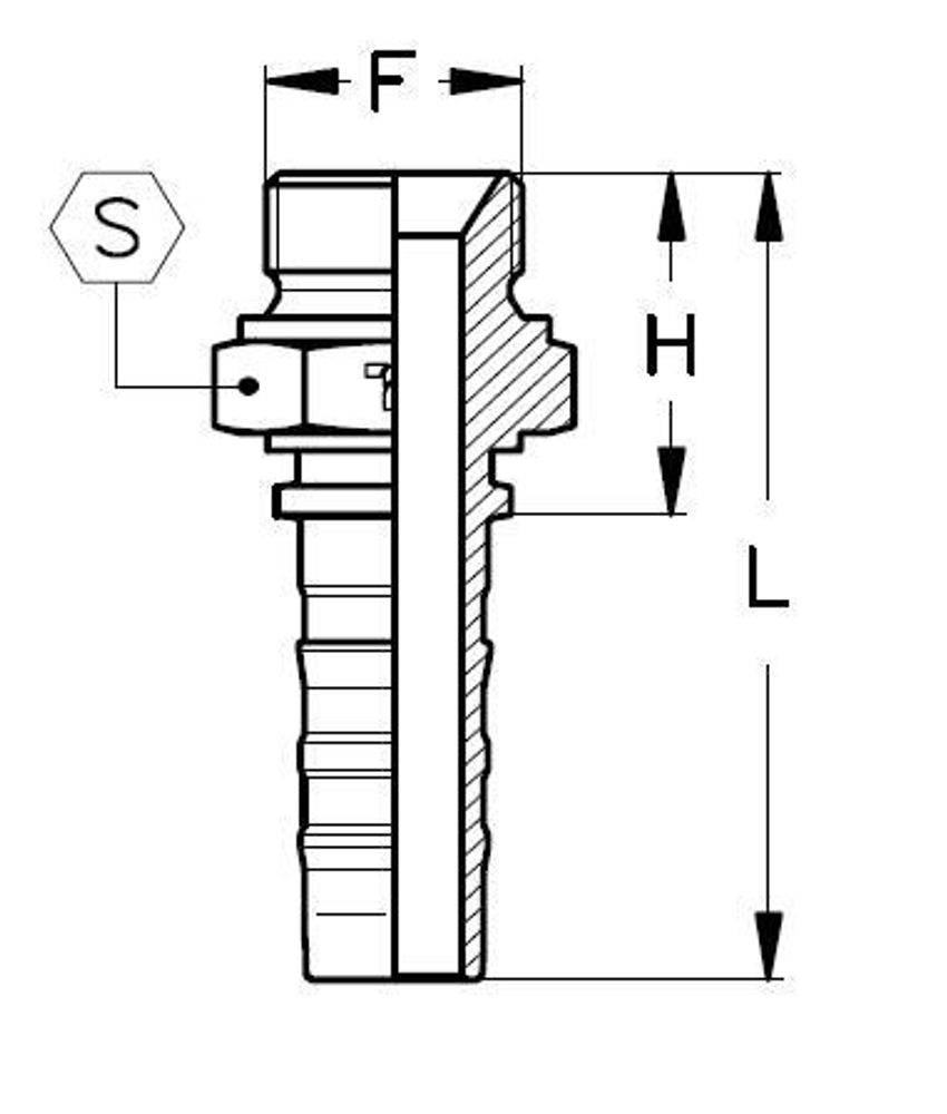 Фитинг DN 25 BSP (Ш) 1.1/4 CS TIEFFE Фитинг DN 25 BSP (Ш) 1.1/4 CS TIEFFE