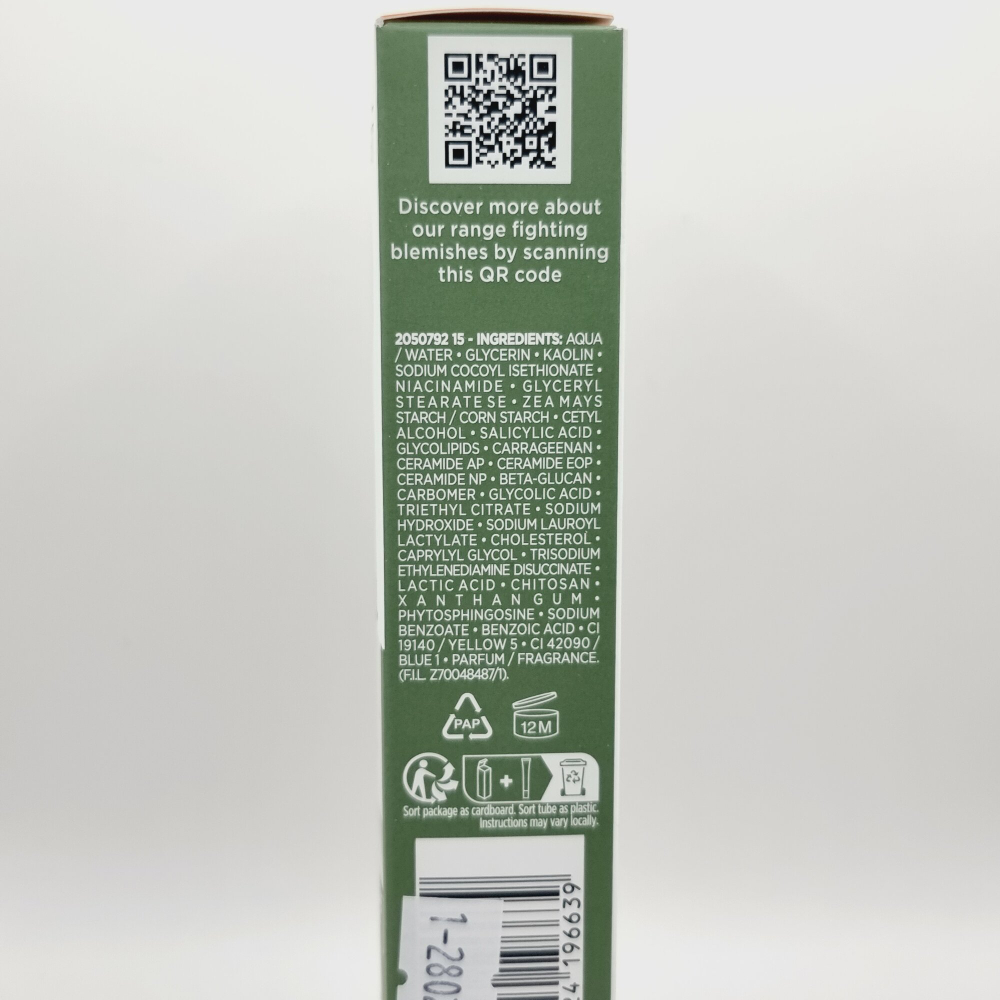 Паста S.O.S. L'Oreal Men Expert  Derma Control  для жирной кожи с ниацинамидом и гликолиевой кислотой, 45 мл (Франиция)