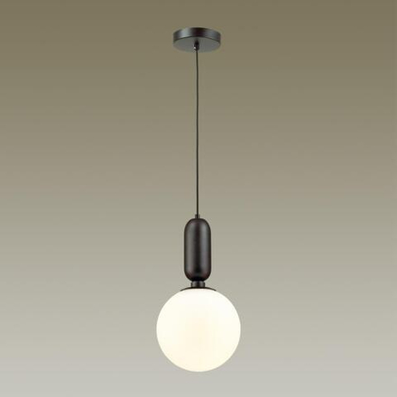 4668/1 PENDANT ODL20 393 черный/белый Подвес E27 1*40W (тип лампы СВЕЧА) 220V OKIA