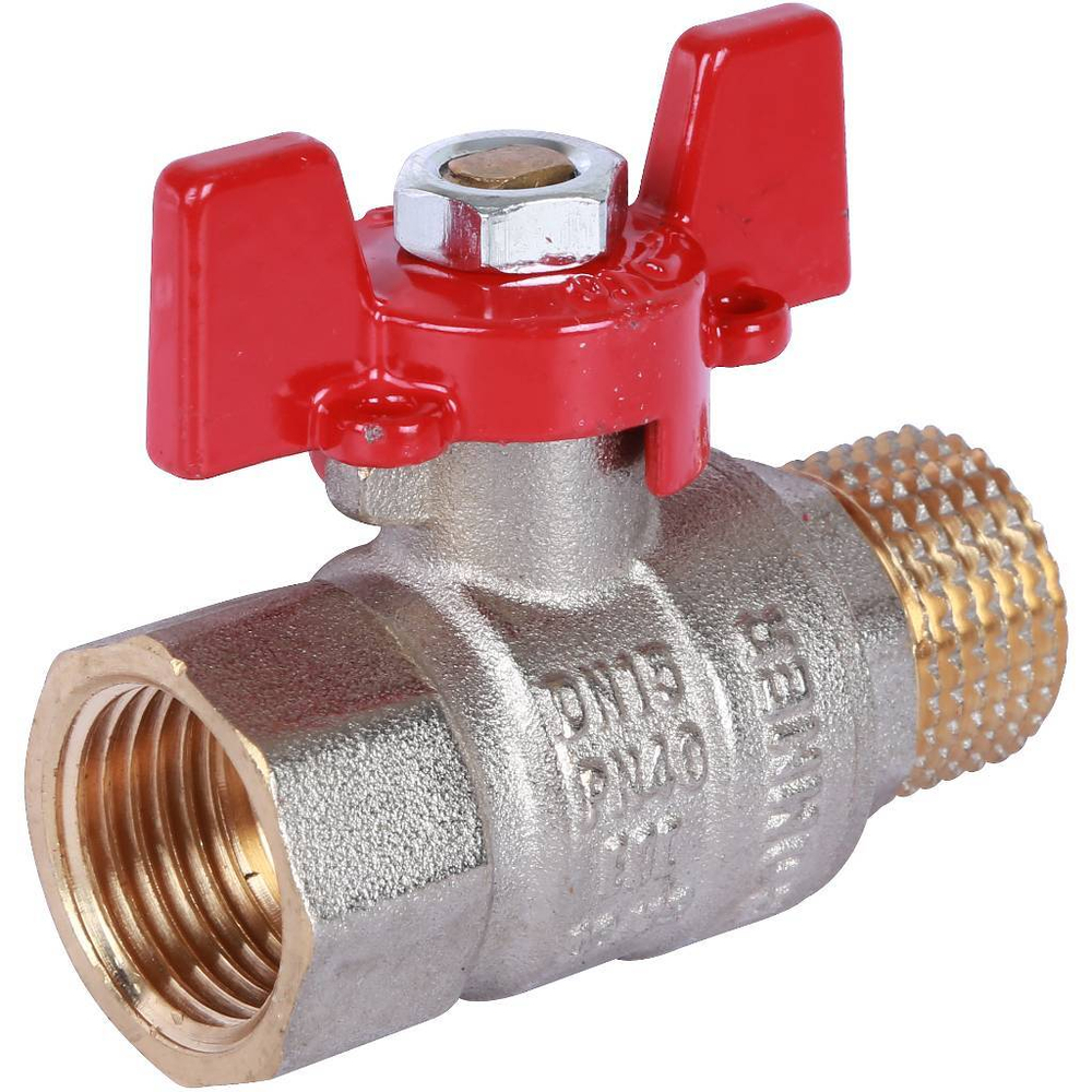 ROMMER Шаровой кран   1/2" ВН/НР, ручка бабочка