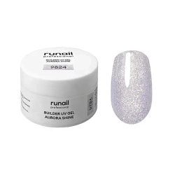 Гель c шиммером BUILDER UV GEL AURORA SHINE RuNail, 15г №9824