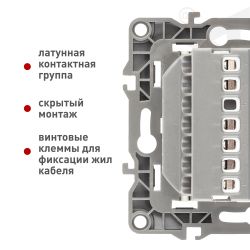 12-4111-12 ЭРА Терморегулятор универс. 230В-Imax16А, IP20, Эра12, графит | Эра 12