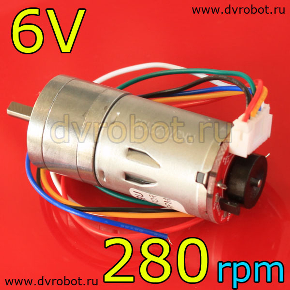 Мотор-редуктор 25GA-370/6В/1:21/280
