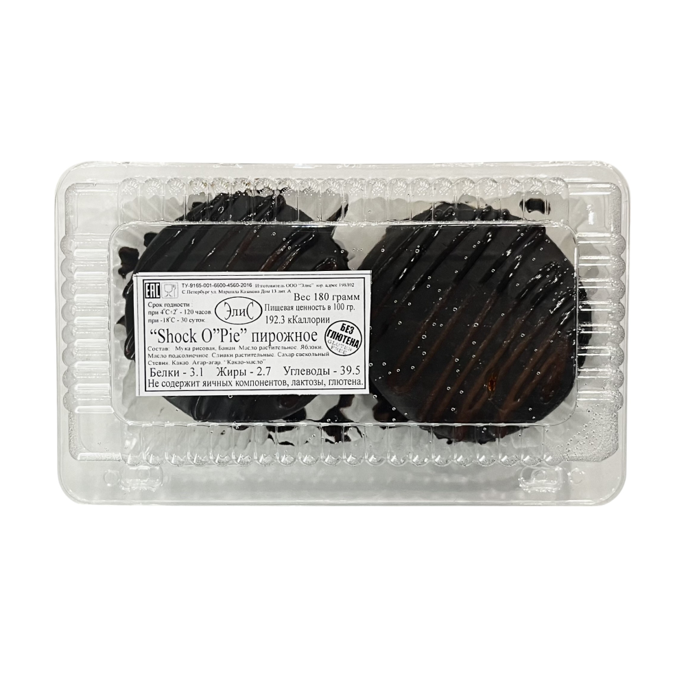 Пирожное без глютена Shock O`Pie Элис, 180 г