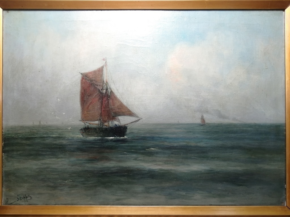 Картина «Парусник в море»