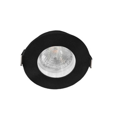 Встраиваемый точечный светильник GU10 CLT 045C1 BL IP44 чёрный Crystal Lux