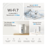 TP-Link Deco BE68 (3-pack) BE14000 Трехдиапазонная домашняя Mesh-система Wi-Fi 7