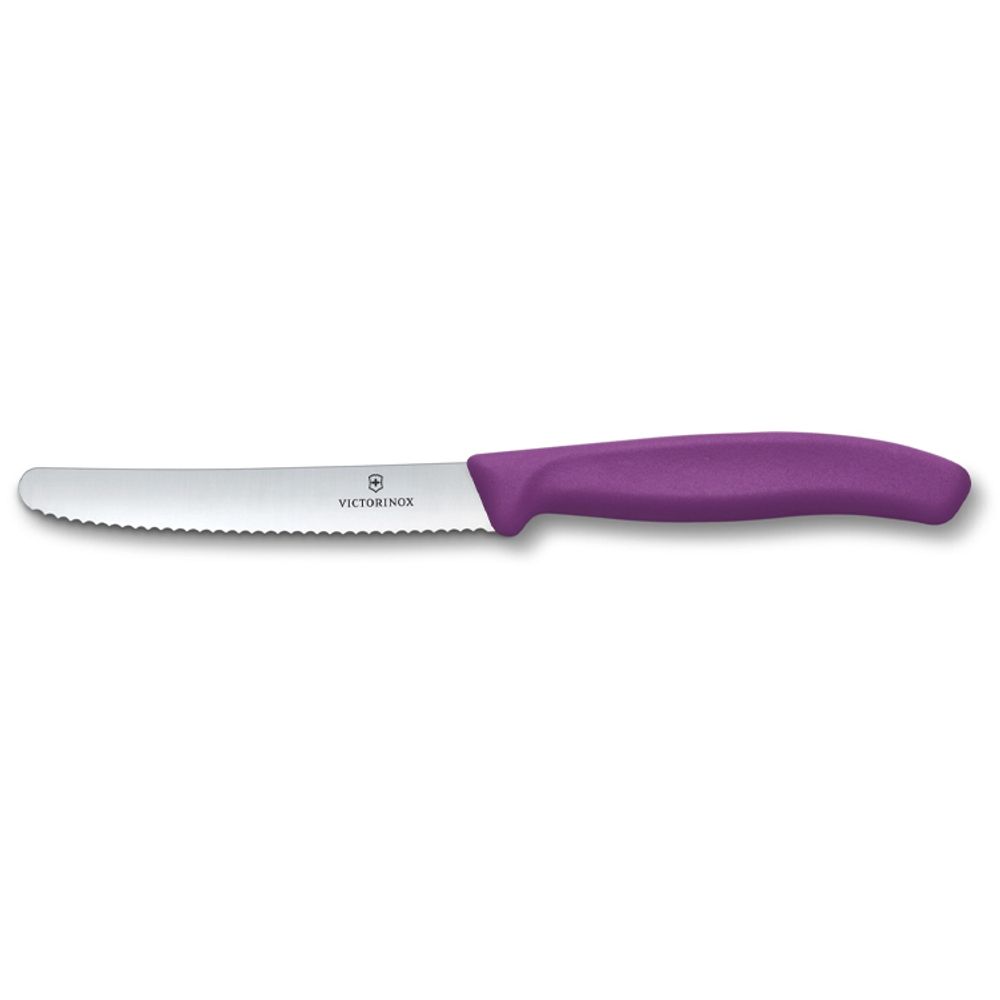 Нож кухонный Victorinox Swiss Classic 110мм серрейторной заточкой (6.7835.C1)