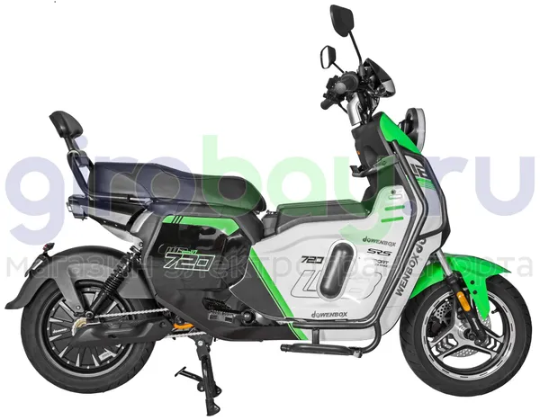 Электроскутер WENBOX U7 2000W (60V/52Ah) - Зеленый, АКБ LiFePO4 фото №5