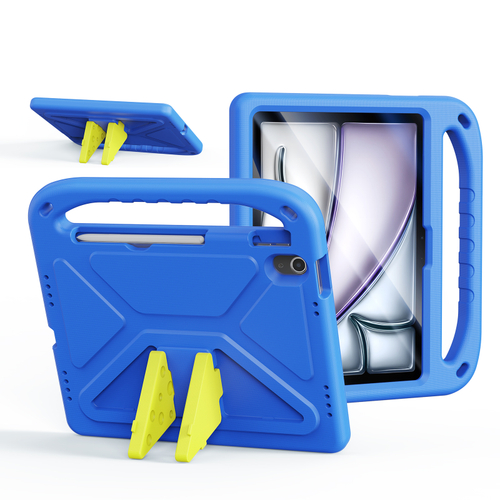 Детский чехол синего цвета на планшет iPad Air 11 (2024-) и Pro 11 (2024-), серия Puff Series Case от Dux Ducis