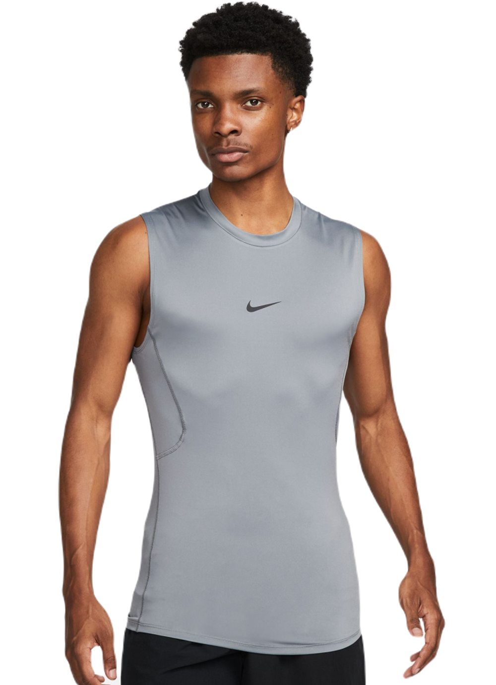 Компрессионка  Nike Pro Dri-Fit Tight Sleeveless фитнес Top - серый