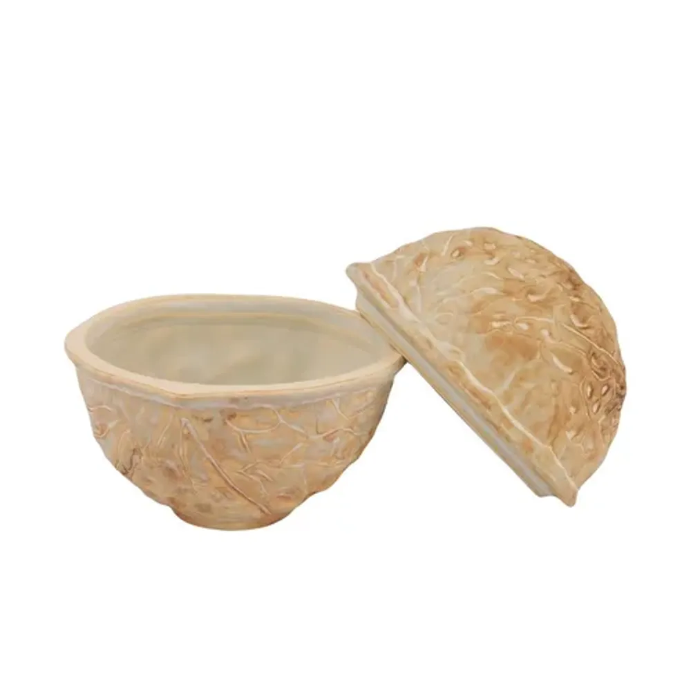 Салатник 160 мл 9,8*9,3 см h11/5,2 см для закусок с крышкой Walnut Pearl Frutti di Mare P.L. [1]