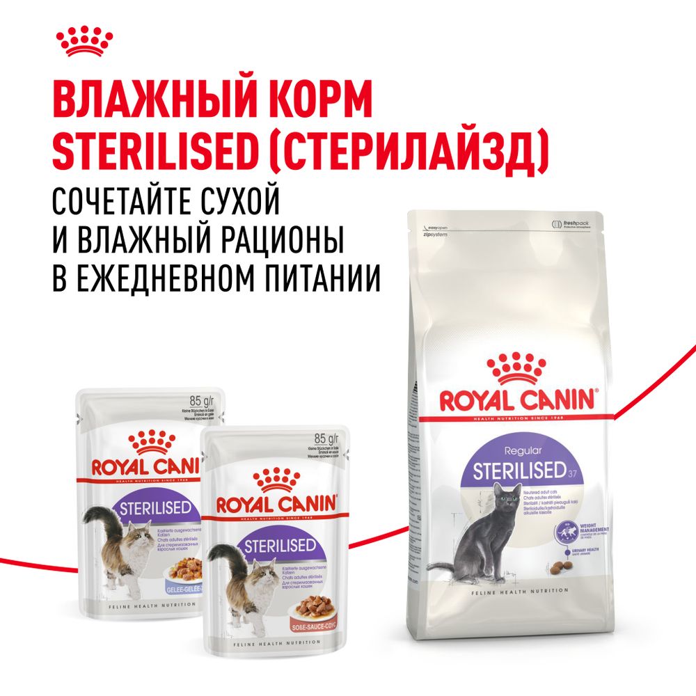 Сухой корм Royal Canin Sterilised 37 для взрослых стерилизованных кошек