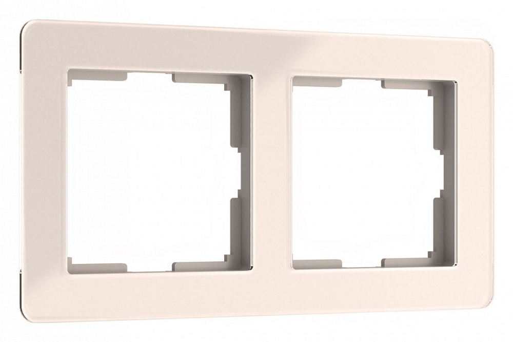 Рамка на 2 поста Werkel Acrylic (айвори) W0022743