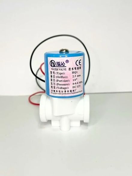 Соленоидный клапан DC12V 1/4 нормально закрытый, для обратного осмоса